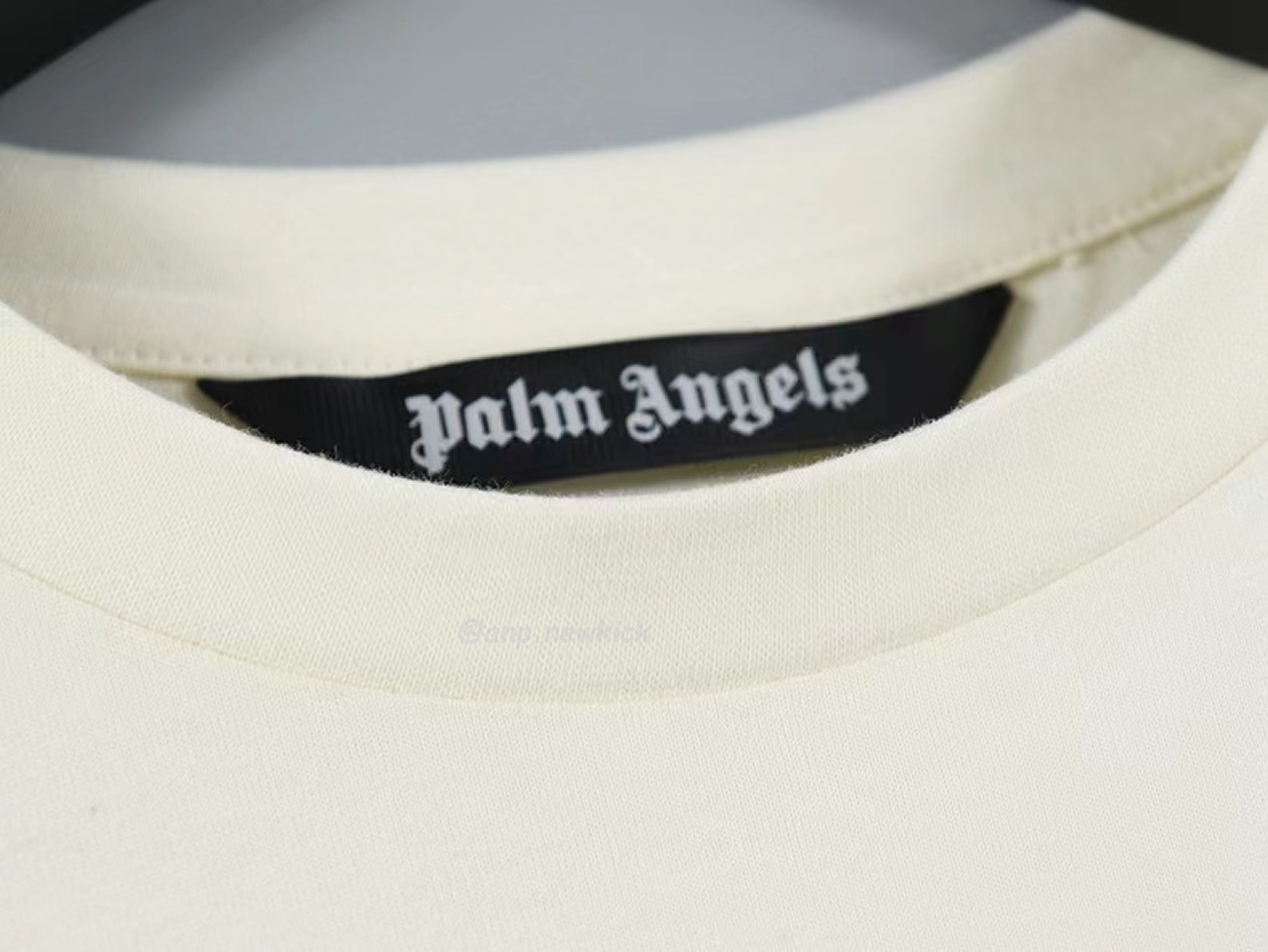 Palm Angels Graffiti Flame T Shirt Shorts Black White (8) - newkick.cc